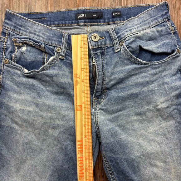 Buckle BKE Jake Jeans Distressed Medium Wash Men’s Size 32 X 30 - Picture 8 of 11